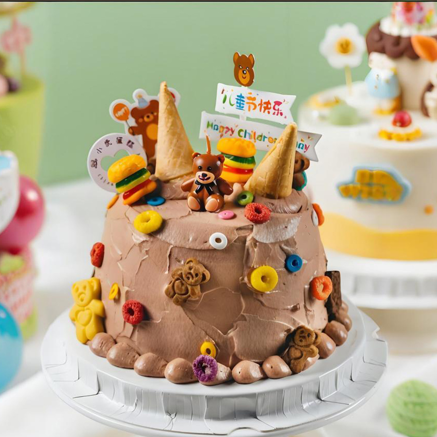 巧克力小熊蛋糕