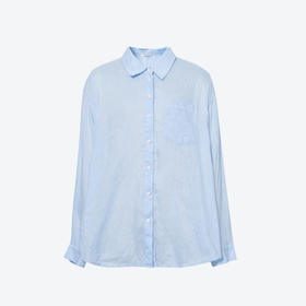 【商场同款】诗凡黎百搭亚麻衬衫2025夏新款气质长袖女3G5220431