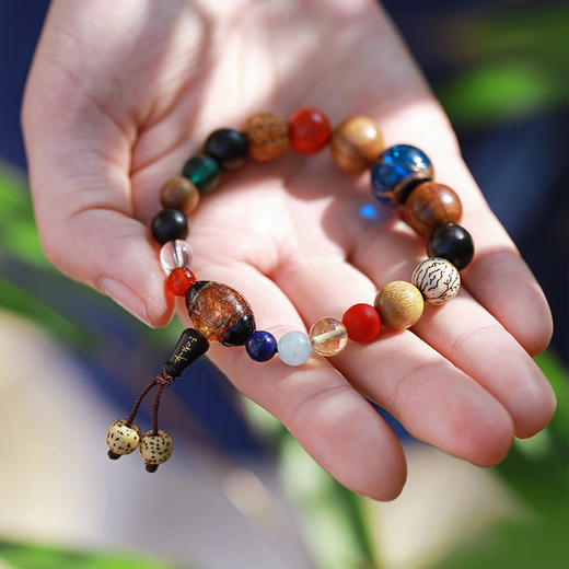 牛首山多宝吉祥粒粒守护牛首十八子手串精美南京纪念品七夕礼物情侣手串 商品图3