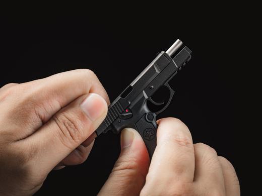 【公博版 1:3比例 金属复合材料 精工细作】中国92G式手枪金属模型钥匙挂件ds（wq） 商品图9