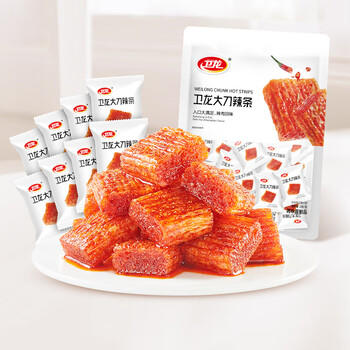 卫龙辣条 老式大刀肉200g 儿时怀旧豆干小零食 商品图0