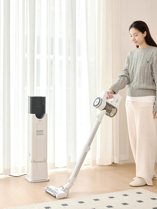 DAEWOO大宇自动集尘无线吸尘器家用大吸力吸猫毛智能基站吸尘机 商品图4