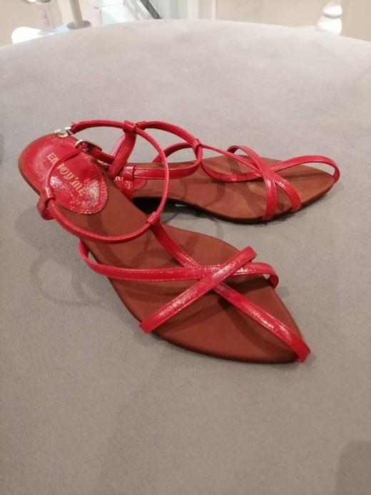 【门店同款】ENJOY夏季尖头小猫跟凉鞋 162699256 商品图0