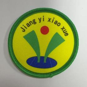通版佛山市顺德区勒流江义小学包边校徽校服名贴章可缝烫现货发51