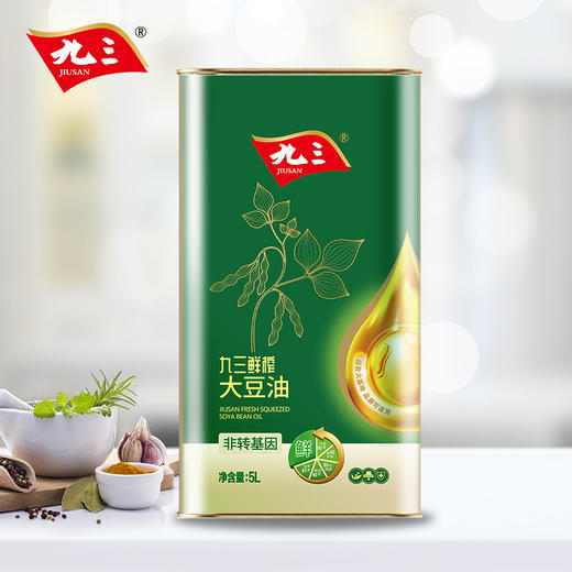 【中国农垦】九三鲜榨三级大豆油(马口铁)5L 商品图3