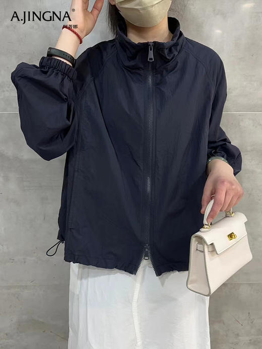 【轻盈透气】阿菁娜防紫外线宽松薄款户外凉感夏季外套F30X207006 商品图3