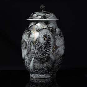 一儒堂墨龙将军罐