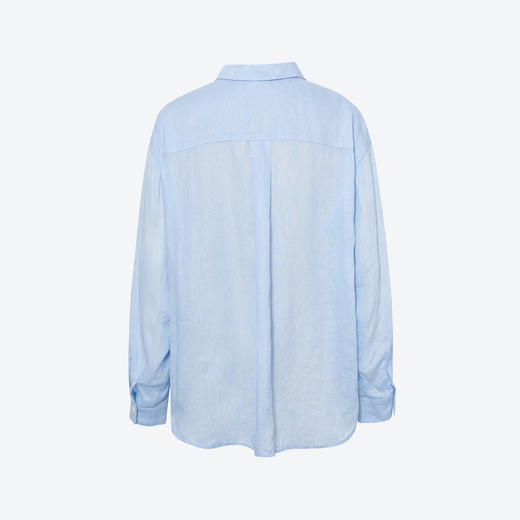 【商场同款】诗凡黎百搭亚麻衬衫2025夏新款气质长袖女3G5220431 商品图1