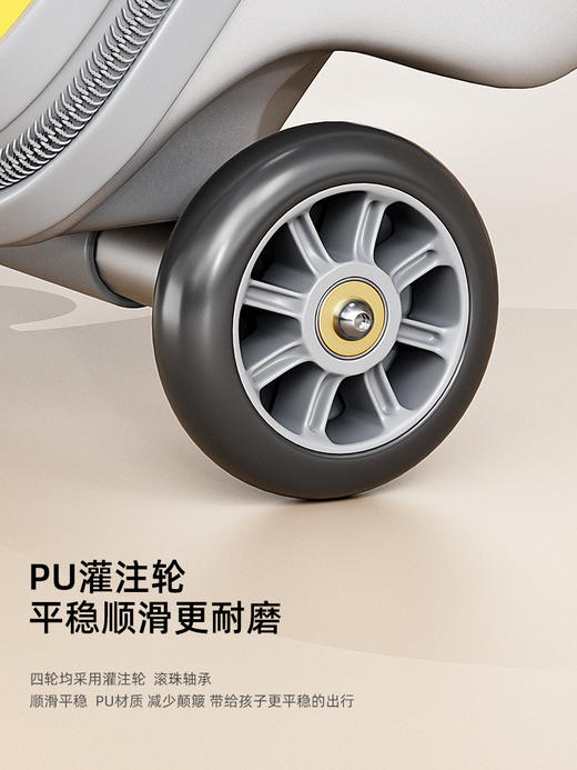 【亲子出行，有它相伴，轻松畅玩！】小黄鸭儿童行李箱可坐骑 男孩拉杆箱 旅行皮箱 女宝宝骑行神器可登机-QA 商品图2