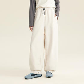 笛莎Deesha青少年女童裤子2025秋季女童加绒三防速干萝卜裤