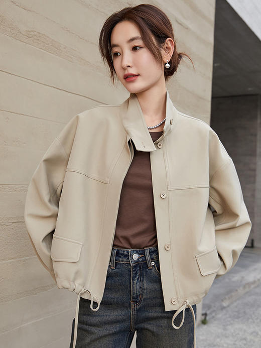 灰色长袖T恤女秋季新款 简约圆领修身内搭打底衫百搭显瘦上衣 商品图1