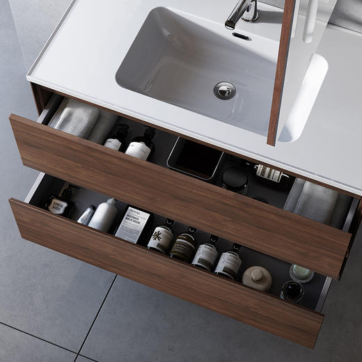 【门店款】帝王洁具CB184泊木浴室柜组合卫生间洗手盆柜卫浴洗脸 CB184泊木浴室柜80CM 商品图4