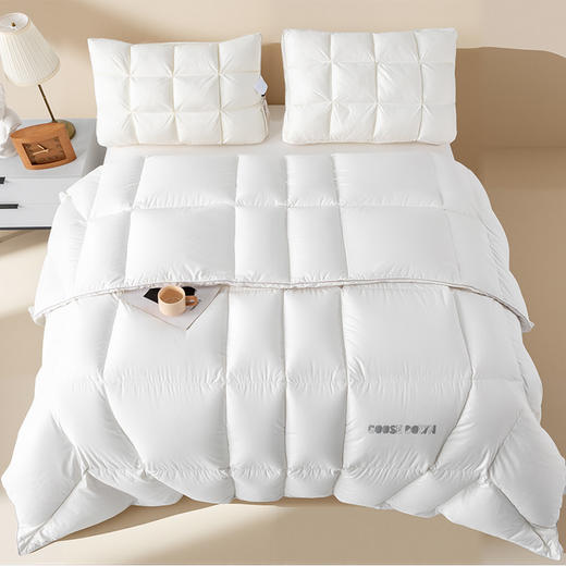 多喜爱 金羽朵95进口白鹅绒冬被-羽白/云紫/雪金【95%绒子含量】【分区保暖工艺】【皮箱包装】【1000+清洁度】【波兰进口】【柔暖缎面料】【A类品质】匠人手挑白绒 黄金取绒位 商品图3