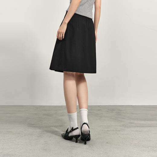 【商场同款】诗凡黎高腰A字裙半身裙2025春新款中长裙女3G3240201 商品图4