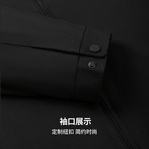 圣得西男士行政夹克2025年秋季新款简约商务通勤抗皱翻领商务外套 商品图10