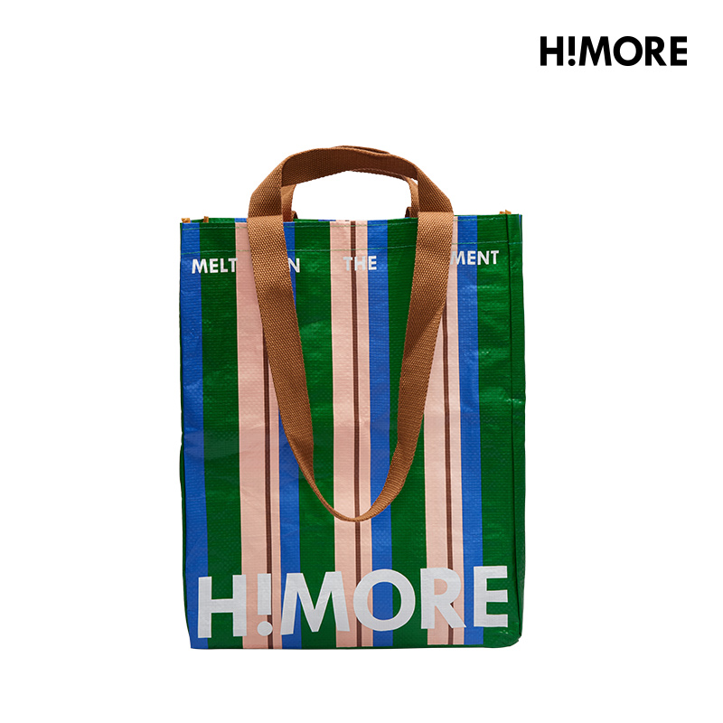 复古拼色编织袋