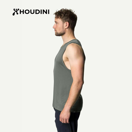 HOUDINI胡丁尼 Tree Tank 树 男款户外舒适透气天丝速干无袖背心231014/840047 商品图1