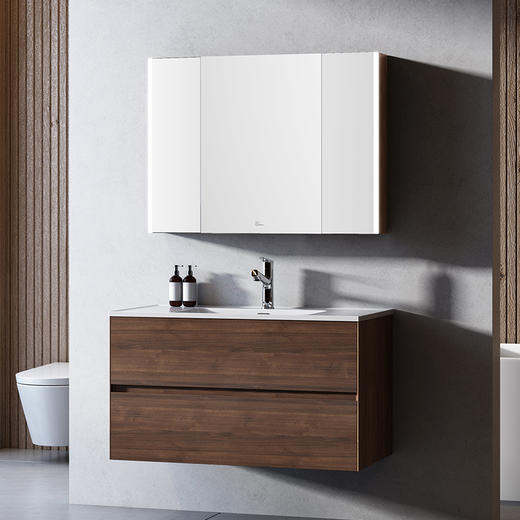 【门店款】帝王洁具CB184泊木浴室柜组合卫生间洗手盆柜卫浴洗脸 CB184泊木浴室柜80CM 商品图1