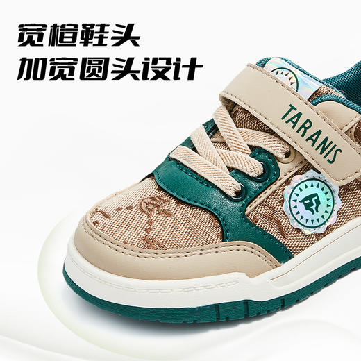 泰兰尼斯秋季小童段新国潮复古甲骨文板鞋T02X3C3113 商品图4