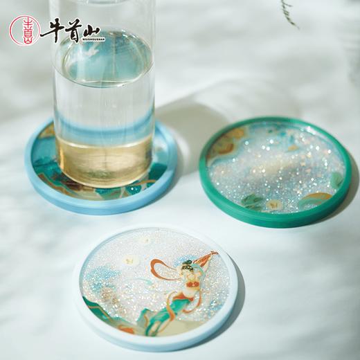 牛首山本心清净流沙杯垫防烫隔热垫子敦煌风文创伴手礼生日礼物 商品图1