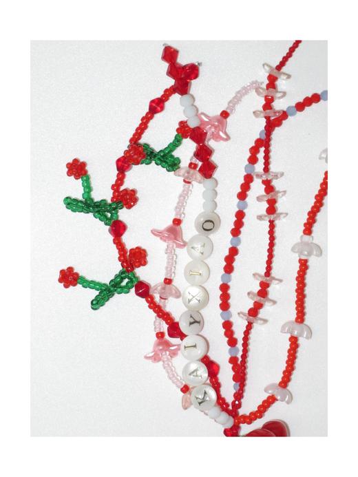 Kaiy Xiao 繁花系列 樱桃红珠流苏串 商品图2