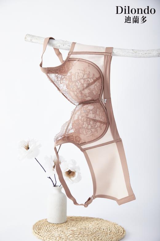 迪兰多蕾丝文胸中厚款舒适透气聚拢显瘦2118459 商品图2