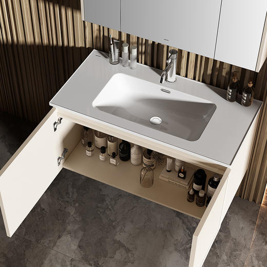 【门店款】帝王洁具CB259云影浴室柜组合洗漱台现代轻奢浴室柜洗 CB259云影浴室柜80CM 商品图3