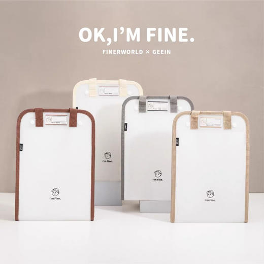 吉言淡淡系列PP竖版风琴包试卷资料手提袋（颜色随机） 商品图0