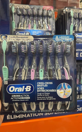 8支装Oral-B多向按摩牙刷 全方位深度清洁  温哥华直邮