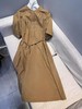 七夕福利-NO退【超值特卖】“60支精梳棉”24067卡其半开襟设计感气质连衣裙-喜出 商品缩略图2