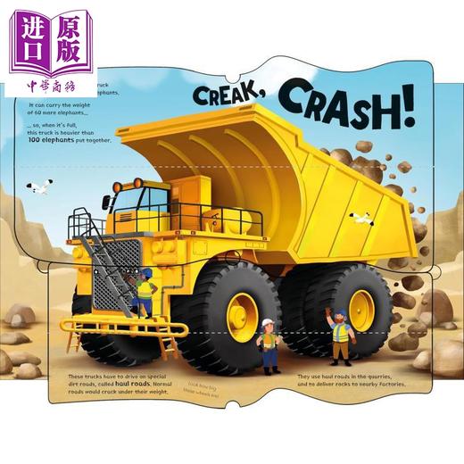 【中商原版】大翻翻书 卡车 Great Big Trucks 英文原版 儿童纸板书绘本 亲子翻页图画书 进口 3岁以上 交通工具主题翻页书 商品图4