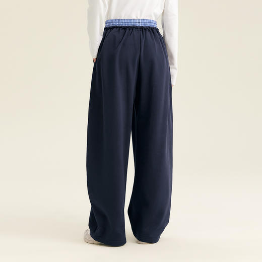 笛莎Deesha青少年女童裤子2025秋季女童时尚拼接腰头弯刀裤 商品图4