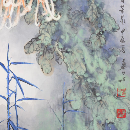 叶泉《虽言异兰穗》国画原作68CM*45CM 手绘宣纸花卉作品 商品图4