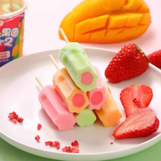 【新品尝鲜】香域湾流心果园3+2（水果牛奶味雪糕）96G 商品图3