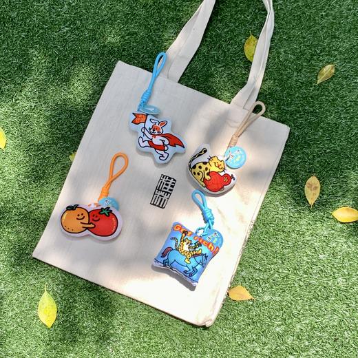 【新品现货】玩偶挂件 可爱挂饰 可选橘柿大好/马上豹富/兔飞猛进/福豹满满 阅见文创 商品图7