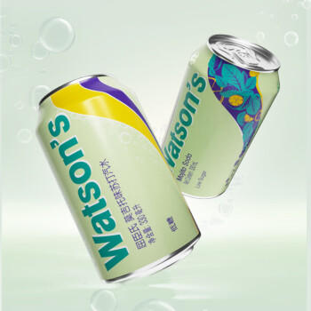 屈臣氏（Watsons）莫吉托味苏打水饮料0脂低糖低卡调酒含汽气泡水330mL*24罐整箱 商品图3
