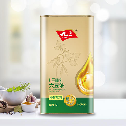 【中国农垦】九三精榨一级大豆油（马口铁）5L 商品图3