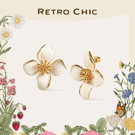 【李若彤同款】Garden of Eden 伊甸园系列 | 白色四瓣花耳环