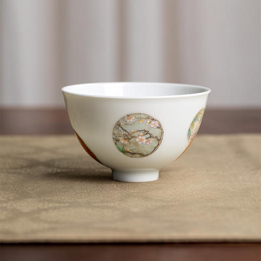 一儒堂一儒珍藏团花鸡心杯 商品图1