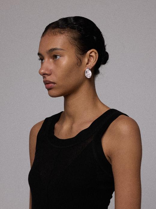 TINOM｜'020225 Folium 叶刻耳钉 [ 银 ] 商品图3