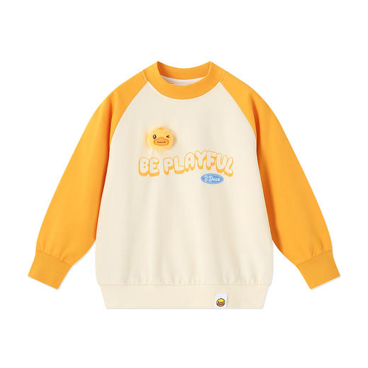 B.Duck小黄鸭童装春秋圆领卫衣105-150 BF3608095 商品图3