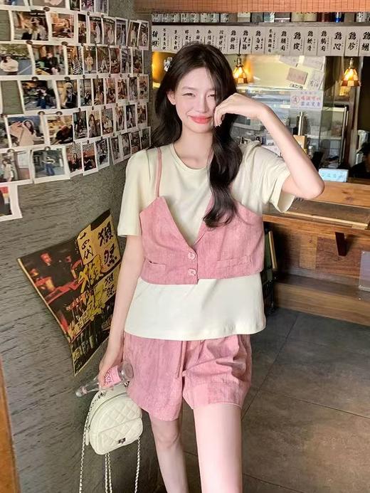 9.3秒杀【超值特卖】两件套扎染短裤套装-喜出 商品图0