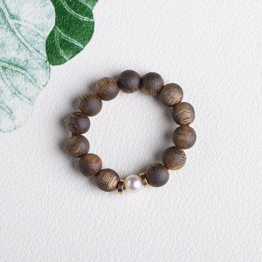 xy0463沉香小戒圈戒指 商品图2