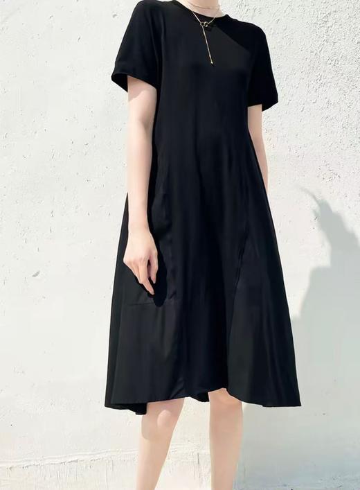 【限八一促】【超值特卖】HEMI 品质350902拼接蓬蓬气质小黑裙连衣裙-喜出 商品图3