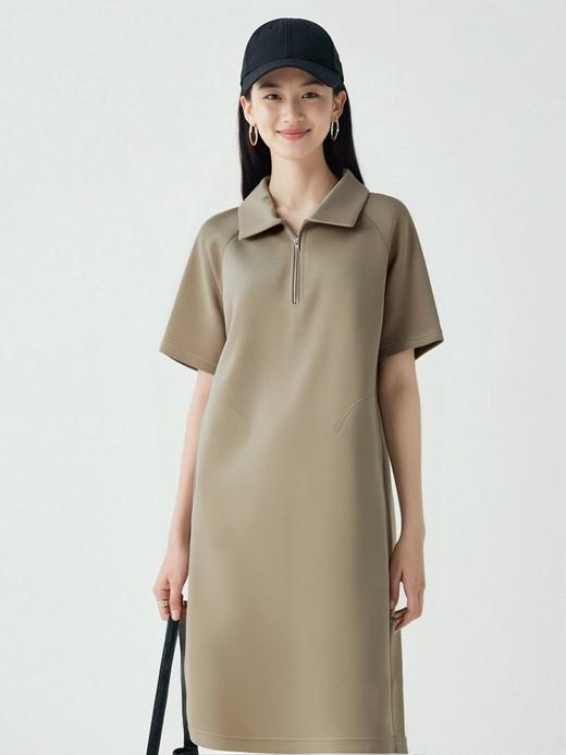 微瑕清货【新品特卖】HEHE品牌 翻领POLO休闲连衣裙-喜出 商品图3