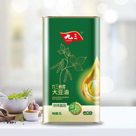 【中国农垦】九三鲜榨三级大豆油(马口铁)5L 商品图1