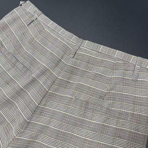 七夕福利-NO退【超值特卖】潮牌K333格子棉加亚麻八九分休闲裤M1-3-喜出 商品图3