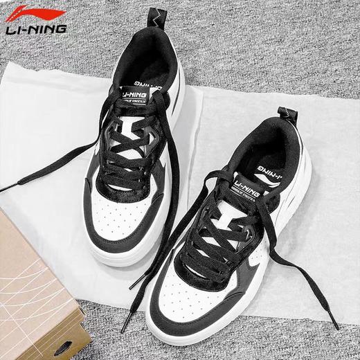 李宁板鞋2025夏季新款男子舒适透气复古板鞋运动休闲鞋AGCV031 商品图3