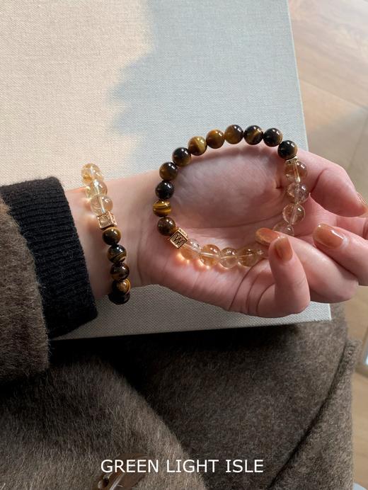 【琉金】自留 巨巨巨招米！虎眼石黄塔晶手串 商品图3