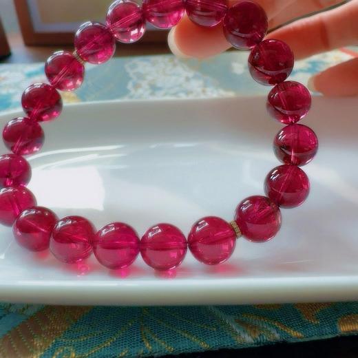 9mm单圈红碧玺手串 商品图2